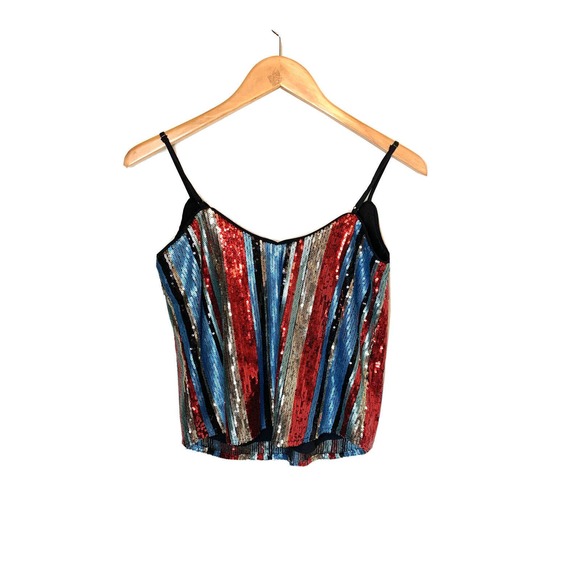 HEARTLOOM Women’s Sequin Top Size S Multiple Color - Picture 3 of 7